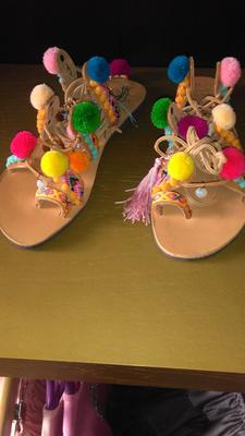 I bought the pom pom sandals I bought the pom pom sandals