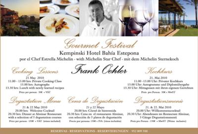 michelin star hotel kempinski german gourmet cook menu festival marbella course