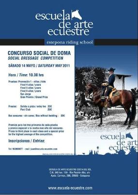 Social dressage at Estepona riding school Social dressage at Estepona riding school