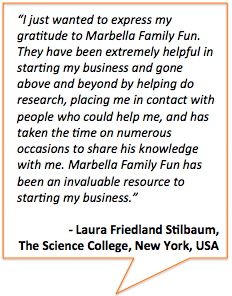 Feedback on MarbellaFamilyFun.com