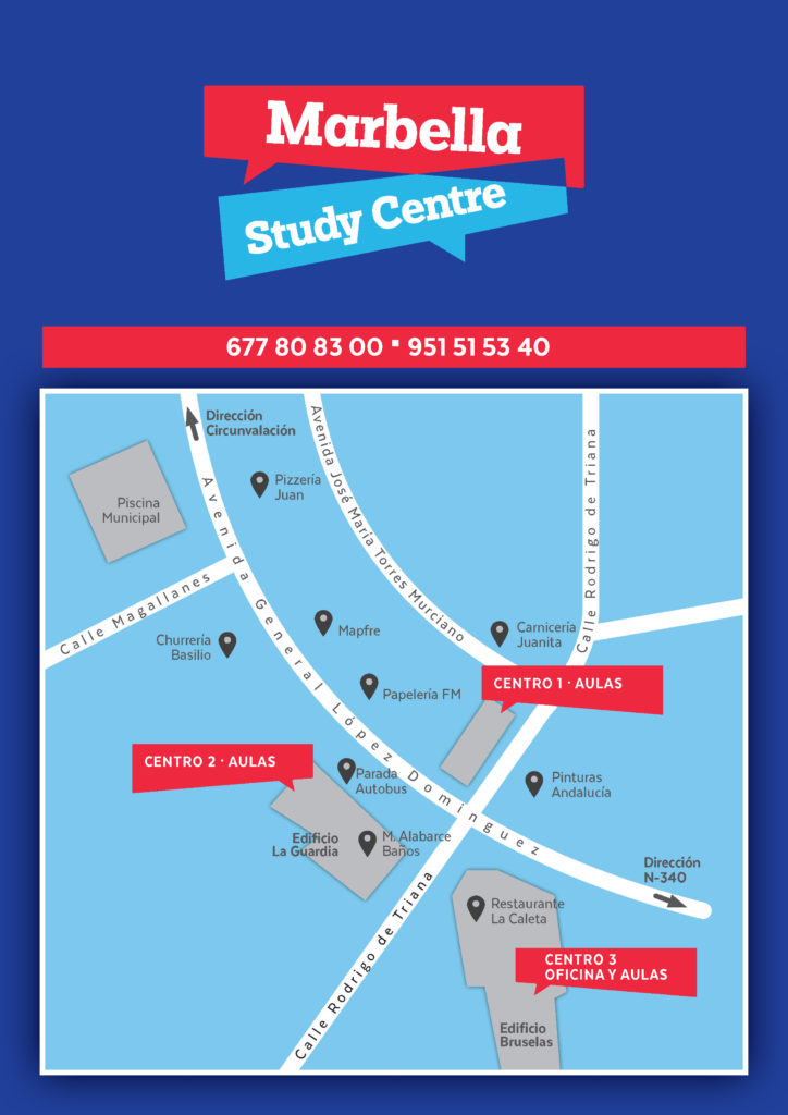 Marbella Study Centre Map Marbella Study Centre Map