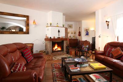 Roaring chestnut fire for roasting local chestnuts