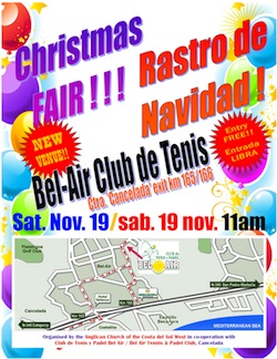 Anglican church charity Christmas fair