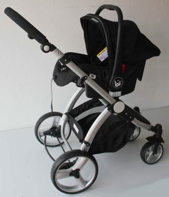 baby pushchair and car seat