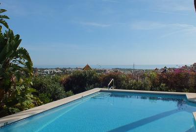 Pool overlooking sea