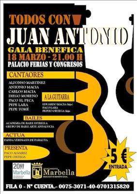 Benefit flamenco concert for Juan Antonio
