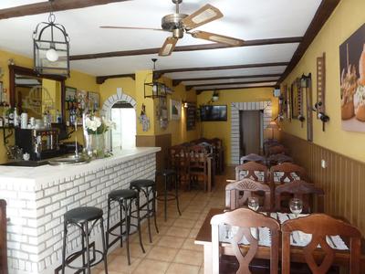 pristine bar and restaurant area