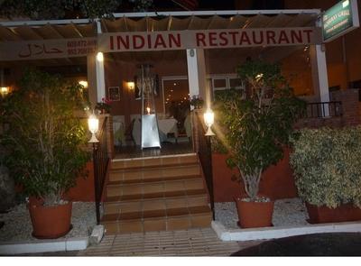 The approach to Bombay Grill