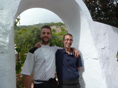 Chef Pedro and Waiter David from Casa 5