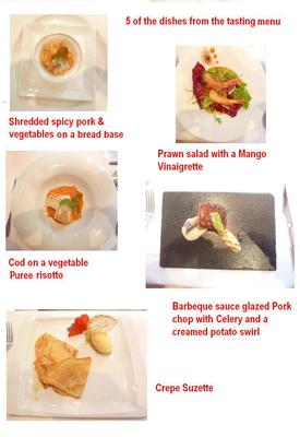 part of the tasting menu