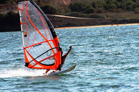 Wind surfing in Marbella