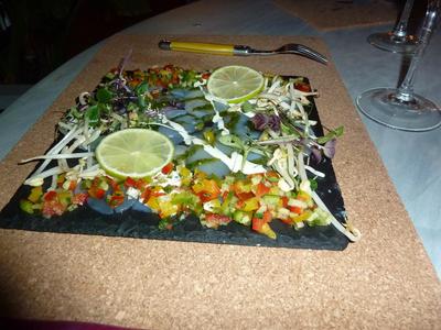 Scallop carpaccio