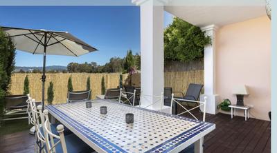 Terrace and garden area