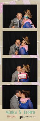 Marbella Photo Booth Black background personalised prints