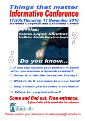 Informative conference in Marbella