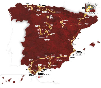 La Vuelta Map
