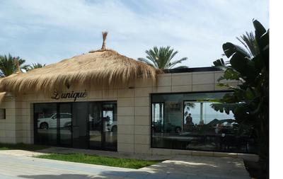 the approach from the back road