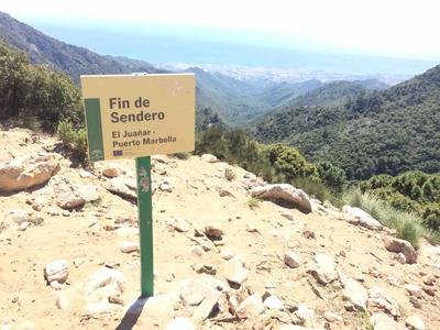 The end of the line above the Mediterranean Sea