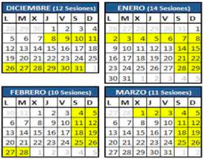 Marbella Skiing Calendar