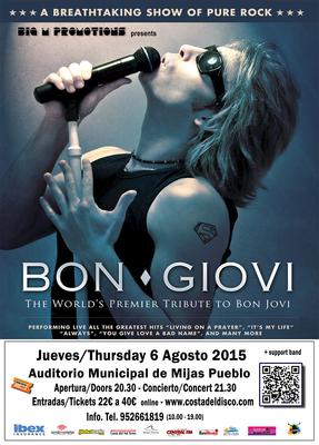 Musical Tribute to Bon Jovi - August 6, 2015