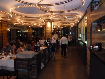 over 2000 LED's illuminate the dinning room