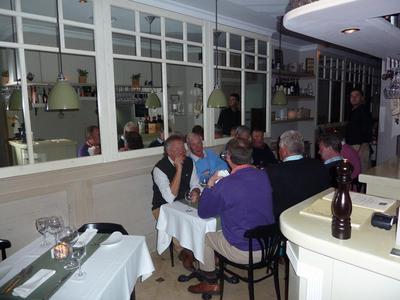 long and narrow dining room at Casa Tua Marbella