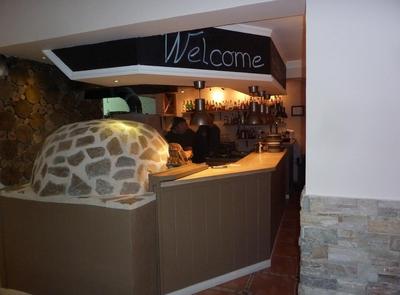 The wood burning oven