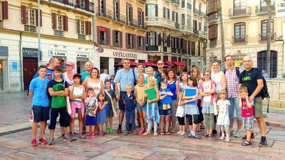 Business meeting and family fun