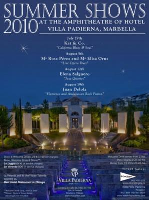 Summer shows 2010 at Villa Padierna 