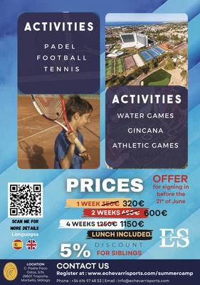 Summer Sports Camp By Echevarri Sports at Magna Marbella