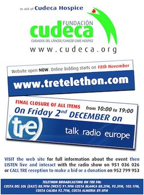 Talk Radio Europe Telethon in aid of Cudeca