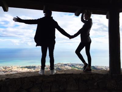 The little hut we hid in away from the wind