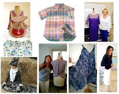 all shown garments made and pattern cut by students. 