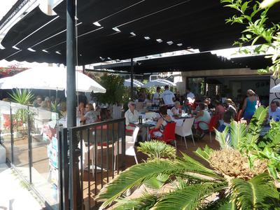 The busy terrace at Garum's