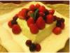 Light and refreshing dessert - decorated with red berries