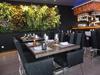 The living wall and Nacre Bar 