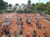 Childrens tennis training is great fun and great exercise