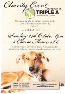 Triple A charity dinner