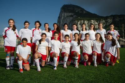 Under 21 Ladies Gibraltar FA team