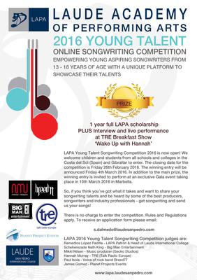 LAPA Young Talent Songwriting Competition